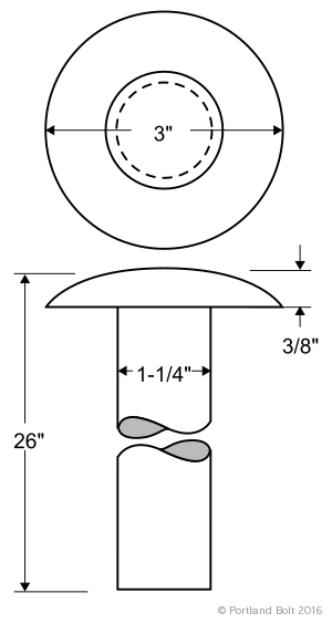 Dimension: 1-1/4" x 26" Material: ASTM A36 Finish: Plain Steel