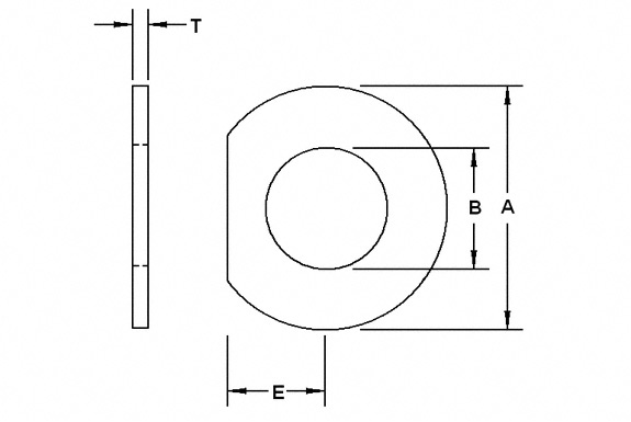 Clipped Hardened Washers - Portland Bolt