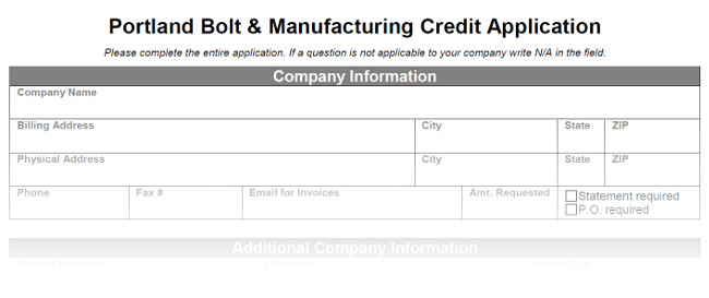 PB Credit App