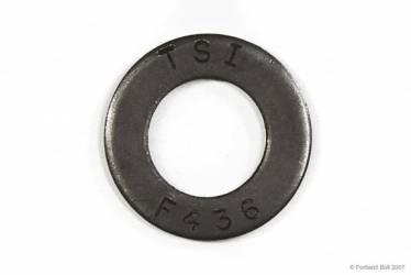 US / Inch - F436 Structural Flat Washers, Zinc-Yellow Plated Steel