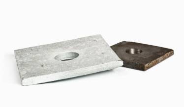 Plain Steel 1/2 x 2 Square Plate Washers 3/16 Thick Unplated 40 