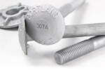 Timber bolts and other fasteners used in marine construction.
