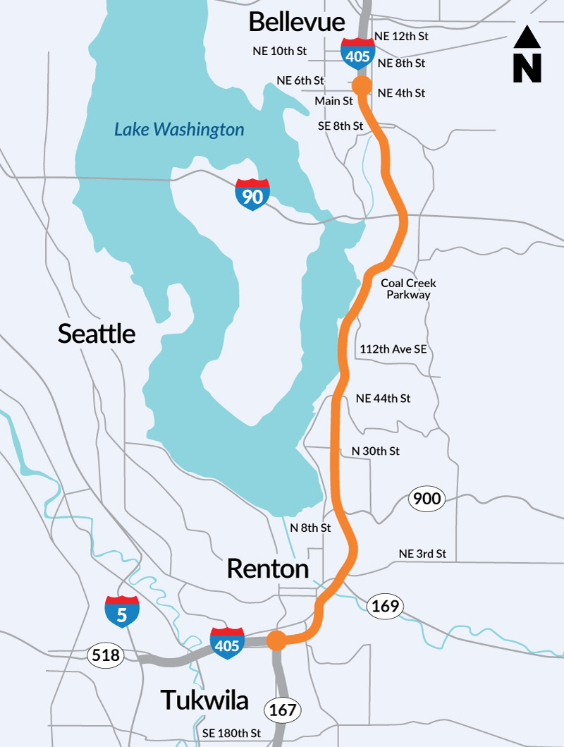 I-405 Renton to Bellevue Widening & Express Toll Lanes Project in ...